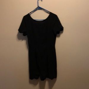 Black shirt sleeve romper